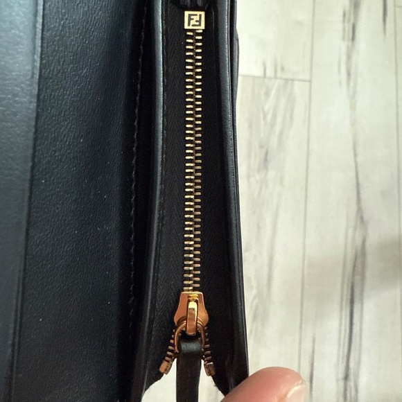 Fendi Calf Leather F Logo Small Bifold Wallet - Picture 9 of 16